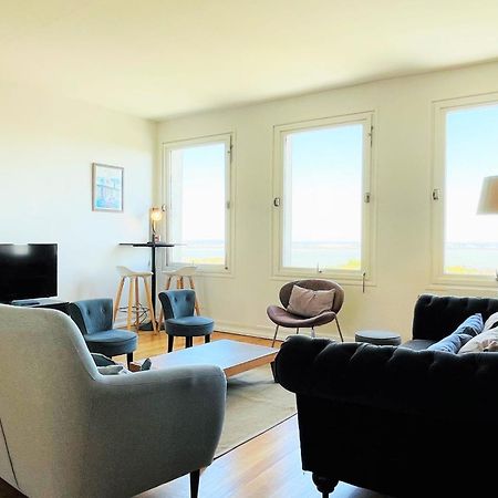 Appartement Vue Panoramique sur la Baie de Seine Parking à Honfleur Extérieur photo