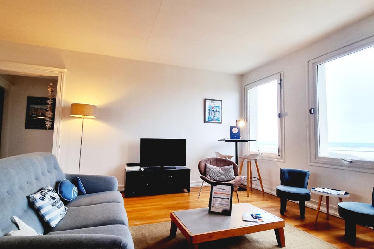 Appartement Vue Panoramique sur la Baie de Seine Parking à Honfleur Extérieur photo